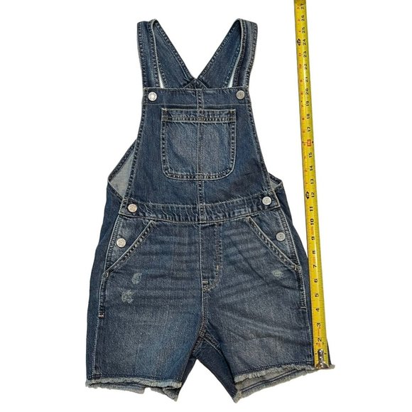NWT GAP Girls Denim Shortalls Sz L(10) Medium Wash #680085 - Picture 4 of 6
